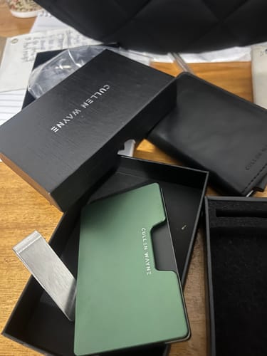 Customer photo review of Aluminum Cardholder