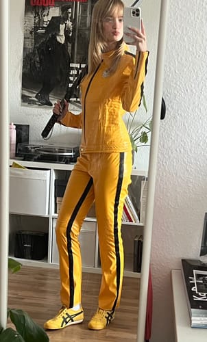 Customer photo review of Kill Bill The bride orange Jacke Hose Cosplay Kostüm Halloween Karneval Outfits