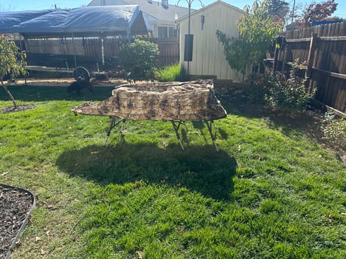 Customer photo review of Hunting Blind Raffia Grass (Pack)