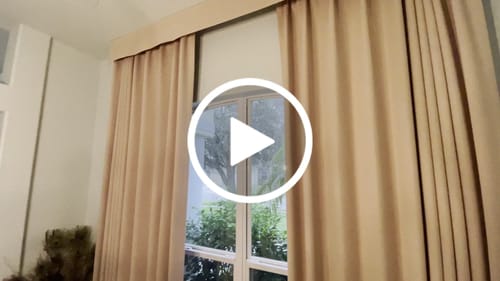 Customer video review of SmartWings Motorized Drapery 93% Blackout Elysian