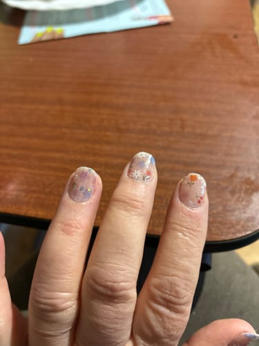 Customer photo review of Spring Fling | Super Jellies DIY Hard Semi Cured Gel Nail Wraps