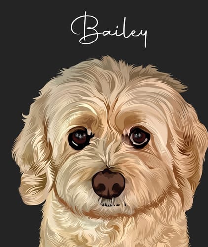 Customer photo review of Pet Art Canvas Wrap