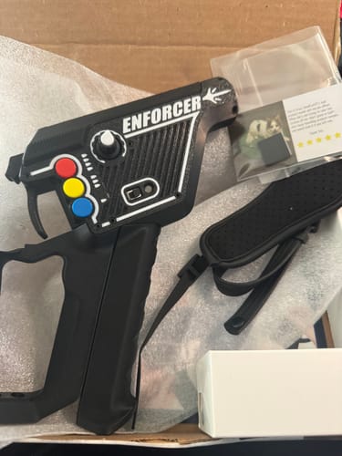 Customer photo review of Enforcer Haptic Rifle Stock - Rifle Stock and Pistol Accessory with Force Feedback for Quest VR