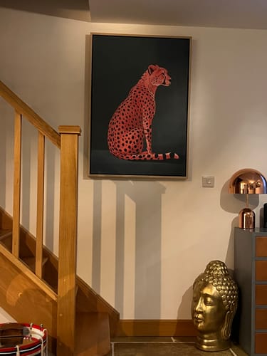 Customer photo review of Pink Cheetah Print