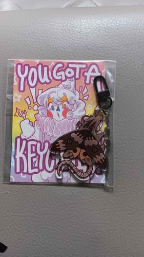 Customer photo review of Mothrat Keychain