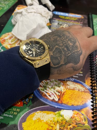 Customer photo review of 2 CARAT REAL NATURAL DIAMOND STAINLESS STEEL 47 MM TYCOON WATCH