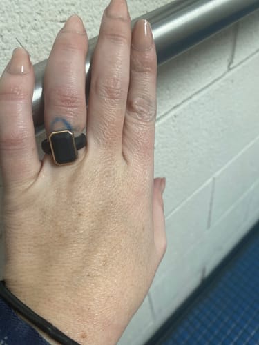 Amanda W. review of Emerald Collection- Silicone Rings with Metal Frame image 1 out of 1