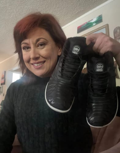 Customer photo review of Lorax Winter – Ergonomic & Supportive Winter Barefoot Shoes (Unisex)