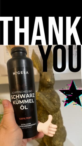 Customer photo review of Ägyptisches Bio Schwarzkümmelöl GEFILTERT - kaltgepresst in Rohkostqualität - 200ml