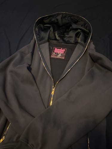 Customer photo review of Hidden Pocket Hoodie (Black)