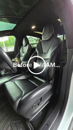 Customer video review of EVAAM® Leather Full Seat Covers for Tesla Model 3/Y/S/X