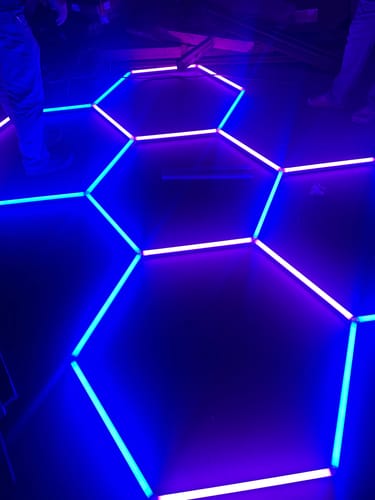 Customer photo review of Hex Garage Lights | H5 Color