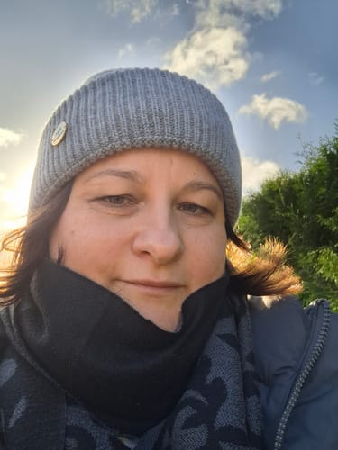 Customer photo review of CLEO - Strickmütze | Grey
