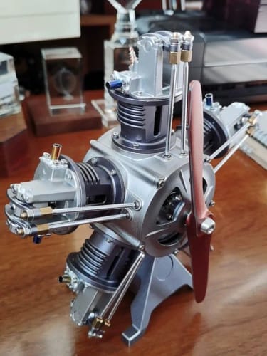 Customer photo review of Teching 5 Cylinder Radial Engine Model Kit