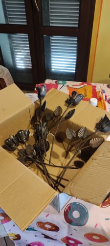 Customer photo review of Rosa in ferro battuto art. 700/4