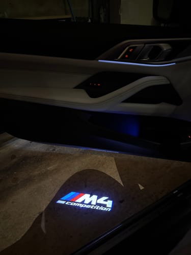 Customer photo review of BMW G SERIES DOOR LIGHTS