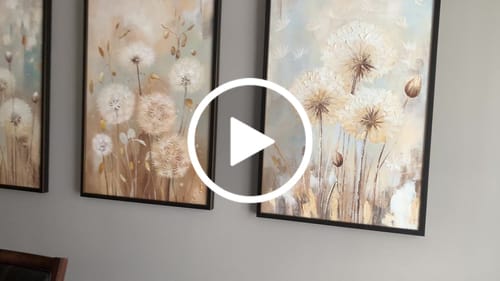 Customer video review of Flower Canvas Art #FL110