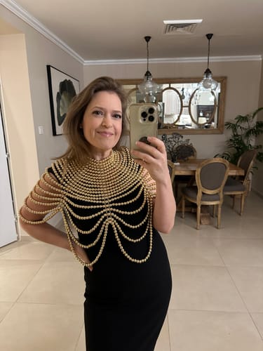 Customer photo review of Goddess maba Pearl Necklace