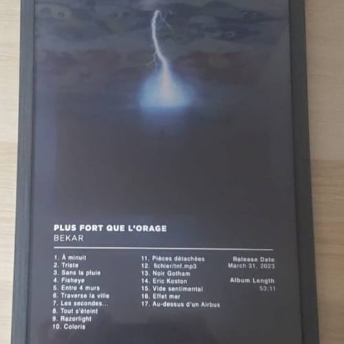 Customer photo review of Plus fort que l'orage Bekar Poster