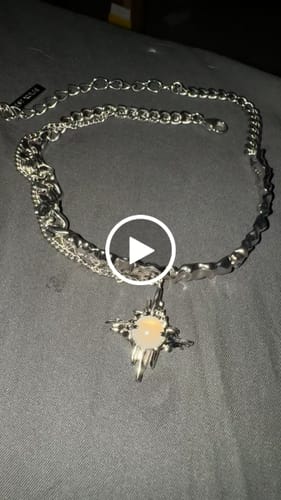Customer video review of Day Dream Natural White Agate Pendant Necklace™