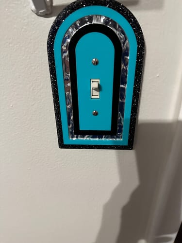 Customer photo review of Layered Archway Light Switch Cover