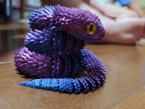 Customer photo review of 3D Printed Snake Sensory Fidget Toy