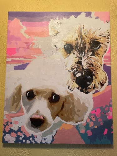 Customer photo review of Custom Paint By Numbers Kit