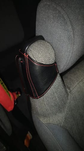 Customer photo review of Racing Bucket Seat Belt Guide Holder