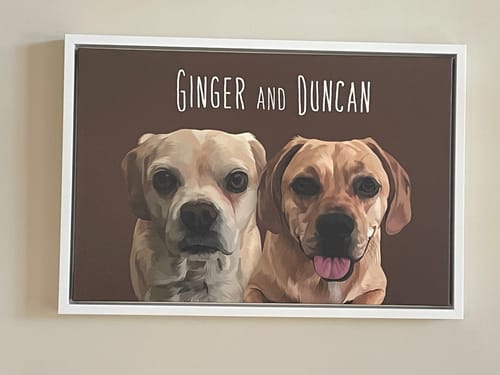 Customer photo review of Pet Art Canvas Wrap