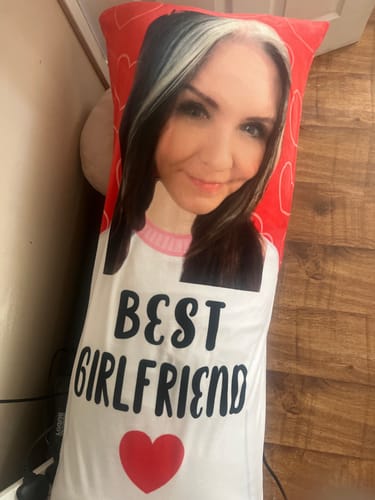 Customer photo review of Best Girlfriend Cuddle Buddy Custom Body Pillow