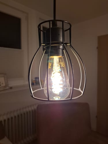 Customer photo review of Smarte LED-Birne Retro Gold E27