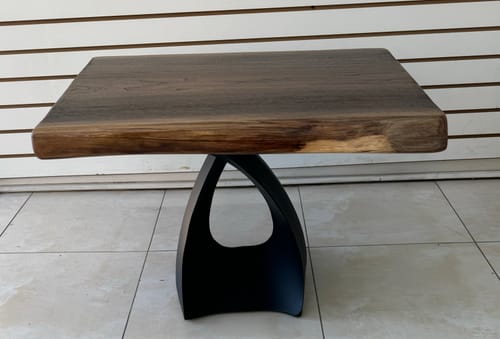 Customer photo review of Coffee Table Base 121 Tulipe 16H Metal Furniture for Round Table Top