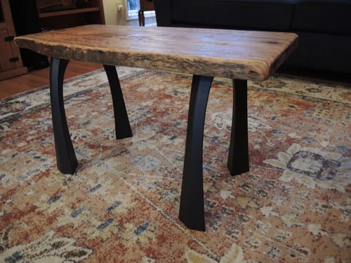 Customer photo review of Bench Legs 116 Nura 16H Metal DIY Furniture