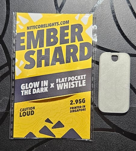 Customer photo review of Ember Shard - Flat Whistle (Glow in the Dark)