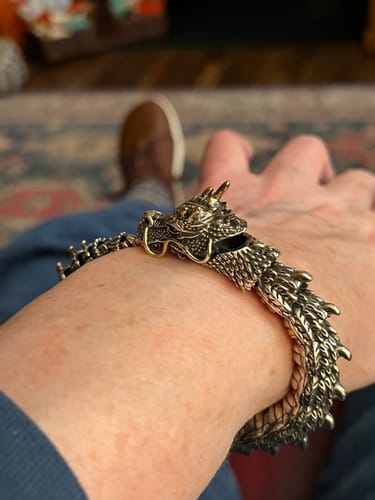 Customer photo review of Mystical Dragon Bracelet
