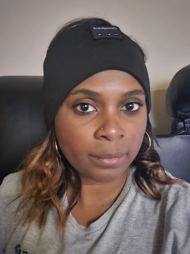 Customer photo review of CozyBand Wireless Headphones