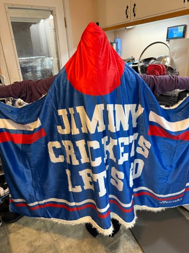 Customer photo review of Personalized Hockey Hooded Blanket