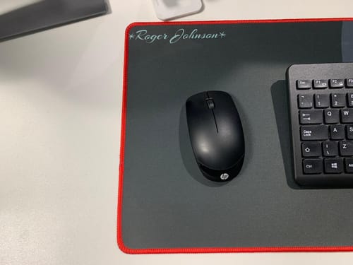 Customer photo review of XLarge Mousepad Custom Extended Small