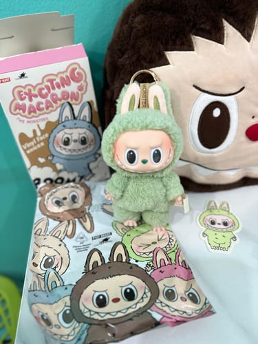 Customer photo review of POP MART The Monsters Exciting Macaron Series Plush Pendant Blind Box