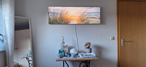 Customer photo review of Canvalight® Leuchtbild | Dünen und Meer | Panorama