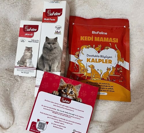 Customer photo review of Plus+b for Cats 50ml (Kediler İçin Tüy Dökülmesi Engelleyici Biotin Tüy Sağlığı Damlası)