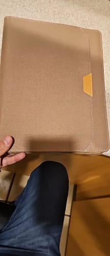 Customer photo review of ELMAS Professional A4 Leather Conference Folder & Organizer