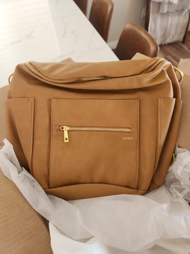 Customer photo review of The Original Diaper Bag - Tan