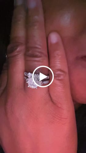 Customer video review of 10K WHITE GOLD 1.75 CARAT WOMEN REAL DIAMOND ENGAGEMENT RING WEDDING BAND RING SET