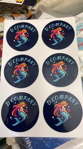 Customer photo review of Seasonal Sticker Sale 2" - 9"