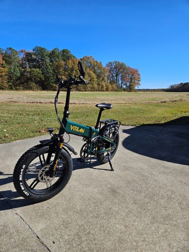 Customer photo review of I7 Pro Folding Full Suspension Electric Bike