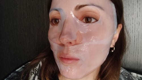 Customer photo review of The Original Korean Bio-Collagen Mask