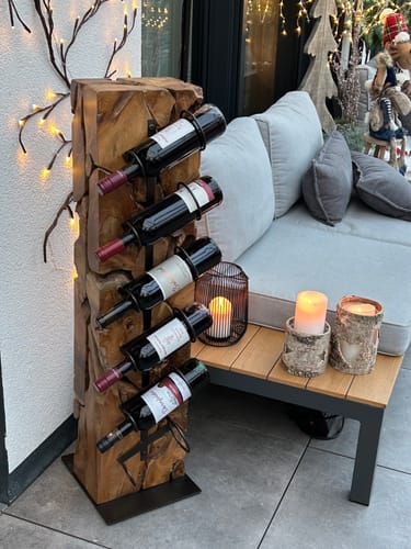 Customer photo review of Weinregal Weinständer Holz massiv XILON 100 cm