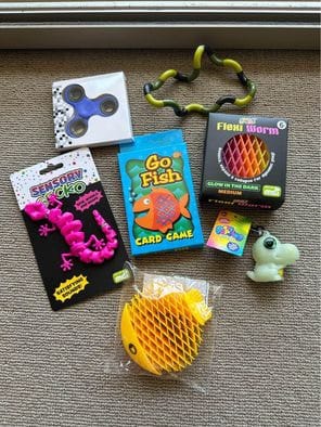 Customer photo review of Mystery Box Fidget Sensory Toys Pack