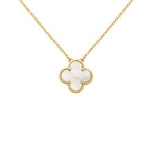 Customer photo review of Camilla Necklace — Gold + White